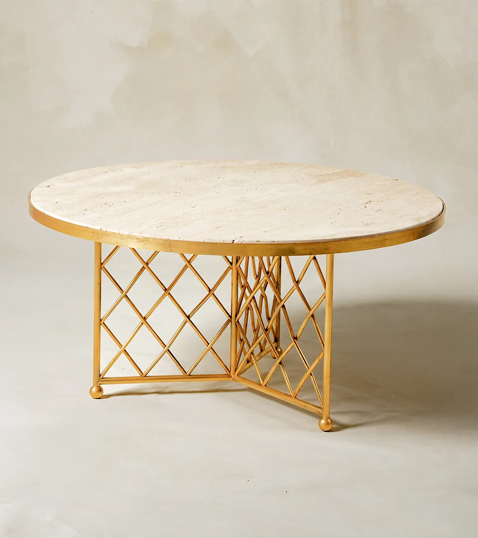 Croisillon Round Coffee Table